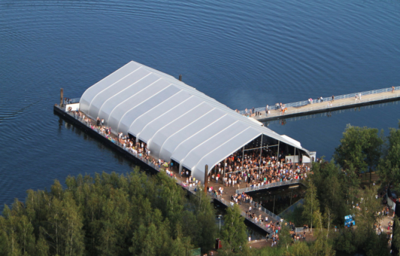 Locatie op het water