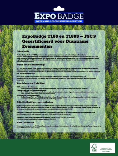 ExpoBadge FSC® leaflet