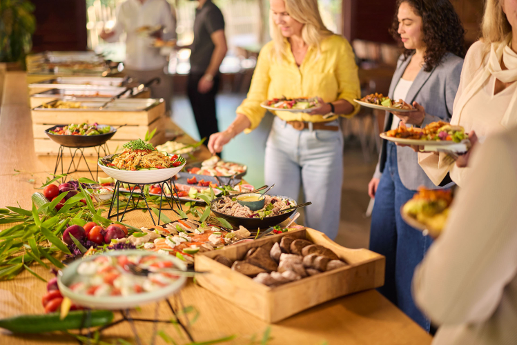 Jungle restaurant buffet