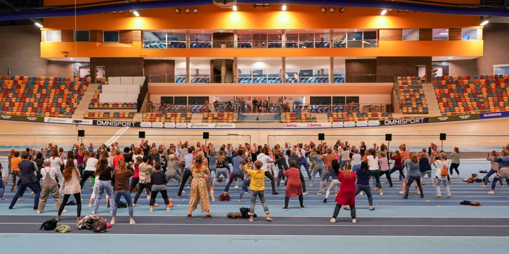 Omnisport Apeldoorn - Haka-workshop in de wieler- en atletiekhal