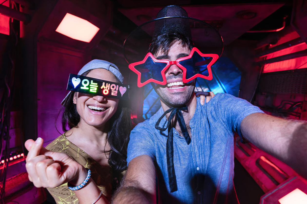 Een fotobooth met leuke accessoires