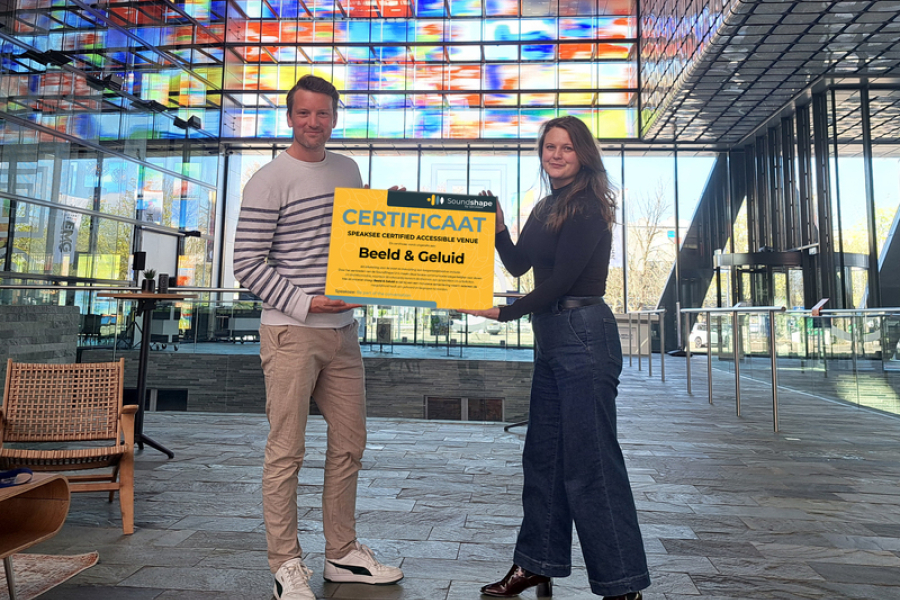 Beeld & Geluid maakt al haar zalen én evenementen toegankelijk met Soundshape 1 Pro van Speaksee
