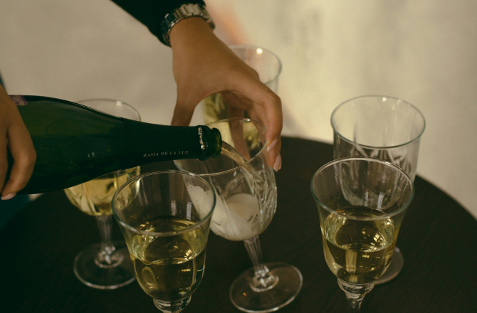 champagne inschenken 