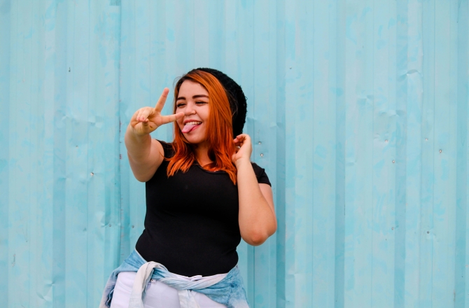 Meisje met rood haar 