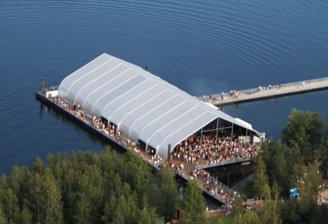 Locatie op het water