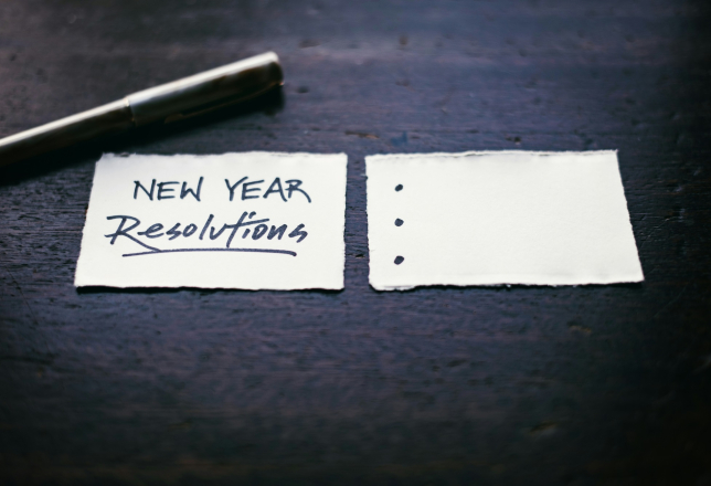 Goede voornemens lijstje 