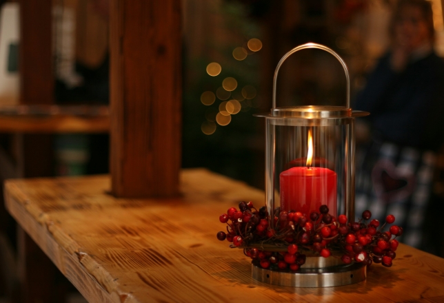 Kaars met decoratie