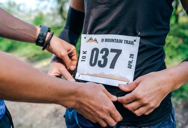 Startnummers sportevenement